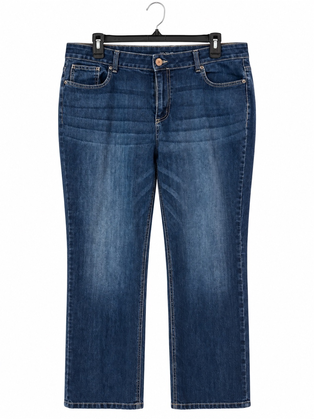 Maurices Dark Wash Stretch Jeans 20W Regular Embroidered Pockets